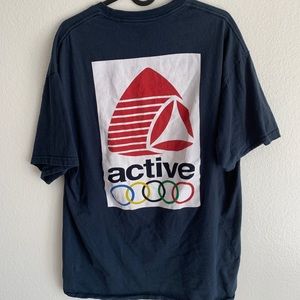 Active shortsleeved blue shirt 
Size L